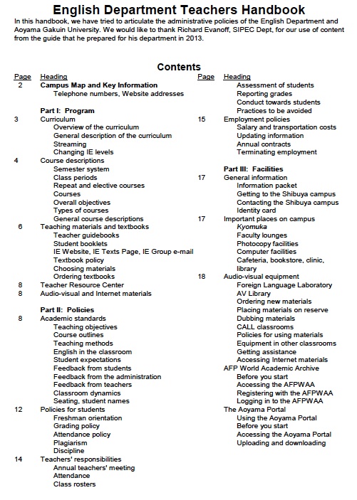 EnglishDeptHandbook
